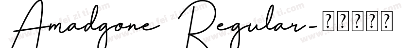 Amadgone Regular字体转换